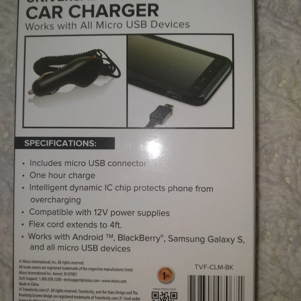 Universal Micro Car Charger ❤